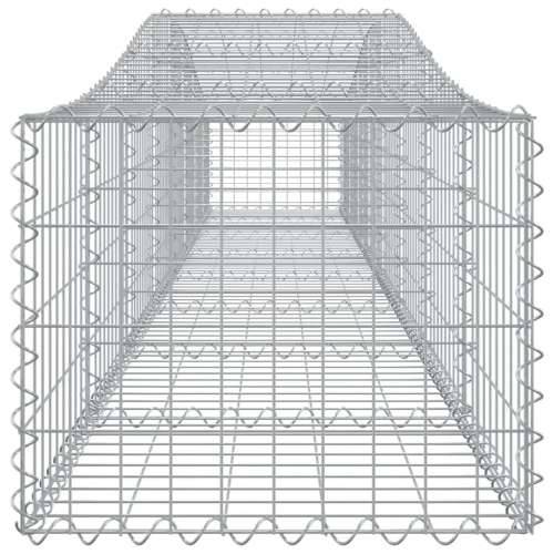 Lučne gabionske košare 4 kom 400x50x40/60 cm pocinčano željezo - 400 x 50 x 40/60 cm 4 Cijena