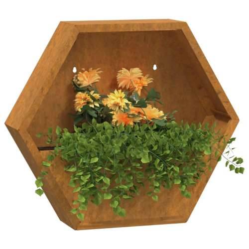 Zidne sadilice 2 kom boja hrđe od čelika COR-TEN 46x10x40 cm - 46 x 10 x 40 cm 2 Cijena