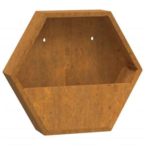 Zidne sadilice 2 kom boja hrđe od čelika COR-TEN 46x10x40 cm - 46 x 10 x 40 cm 2 Cijena