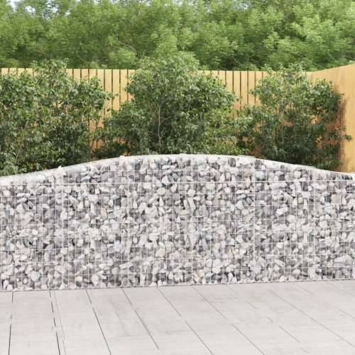 Lučne gabionske košare 7 kom 400x50x80/100 cm pocinčano željezo - 400 x 50 x 80/100 cm 7 Cijena