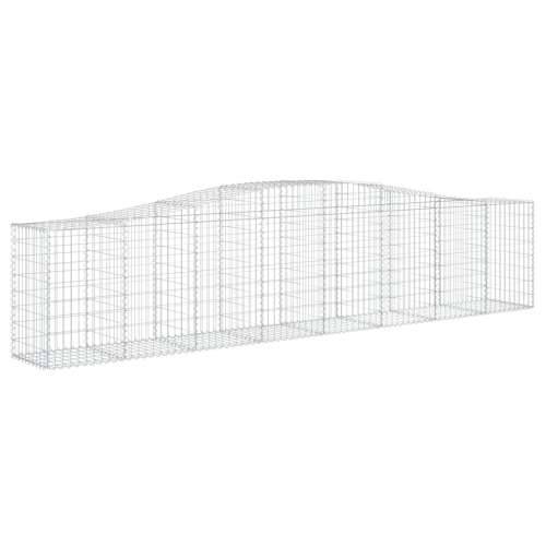 Lučne gabionske košare 7 kom 400x50x80/100 cm pocinčano željezo - 400 x 50 x 80/100 cm 7 Cijena