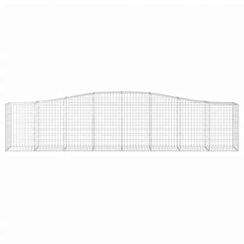 Lučne gabionske košare 8 kom 400x50x80/100 cm pocinčano željezo - 400 x 50 x 80/100 cm 8 Cijena