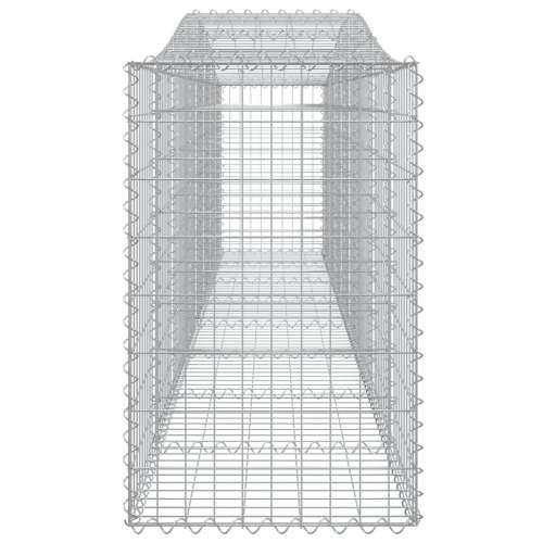 Lučne gabionske košare 9 kom 400x50x80/100 cm pocinčano željezo - 400 x 50 x 80/100 cm 9 Cijena