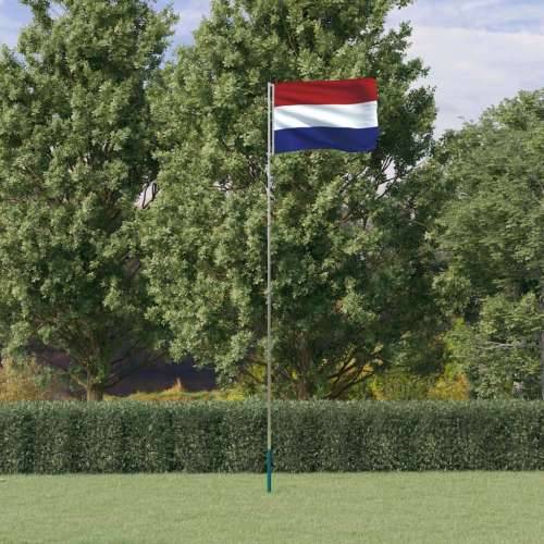 Nizozemska zastava i jarbol 5,55 m aluminijski Cijena