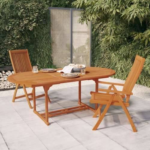 Vrtni stol 200 x 100 x 75 cm od masivnog drva eukaliptusa Cijena