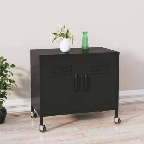 Ormarić za pohranu crni 60 x 35 x 56 cm čelični - Crna 1 Cijena