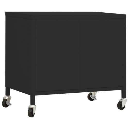 Ormarić za pohranu crni 60 x 35 x 56 cm čelični - Crna 1 Cijena
