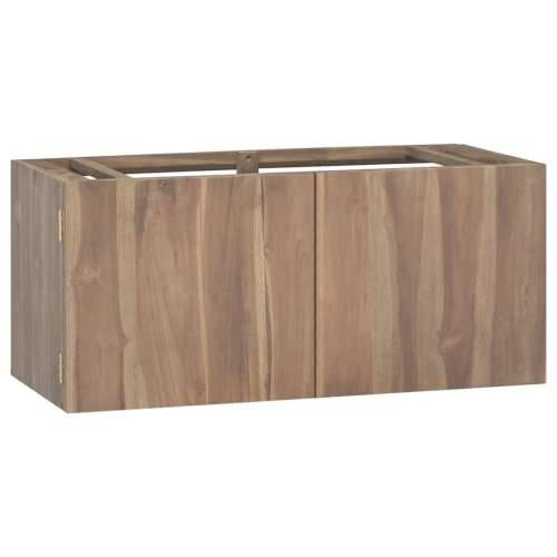 Zidni kupaonski ormarić 90x39x40 cm od masivne tikovine - 90 x 39 x 40 cm 1 Cijena