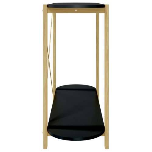 Konzolni stol crni 110 x 38 x 75 cm od konstruiranog drva - Crna 1 Cijena