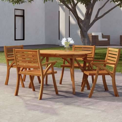 Vrtni stol 150x90x75 cm od masivnog bagremovog drva - 150 x 90 x 75 cm 1 Ovalno Cijena