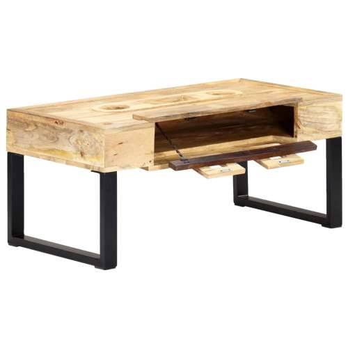 Stolić za kavu u stilu kazete 100x52x45 cm masivno drvo manga Cijena