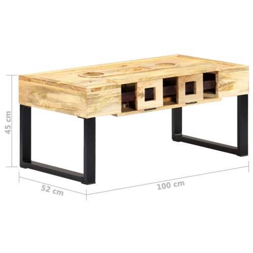 Stolić za kavu u stilu kazete 100x52x45 cm masivno drvo manga Cijena