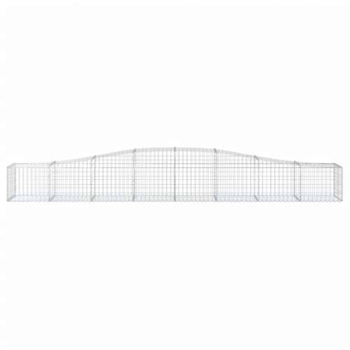 Lučne gabionske košare 8 kom 400x50x40/60 cm pocinčano željezo - 400 x 50 x 40/60 cm 8 Cijena