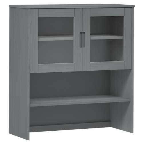 Gornji element za komodu MOLDE sivi 90x35x100 cm od borovine - Siva 1 Cijena