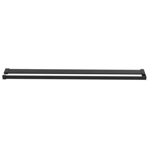 Polica za zid tuš-kabine crna 118 cm aluminijska - Crna 118 cm Cijena