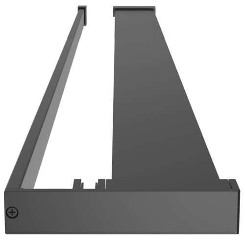 Polica za zid tuš-kabine crna 118 cm aluminijska - Crna 118 cm Cijena