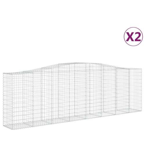 Lučne gabionske košare 2 kom 400x50x120/140cm pocinčano željezo - 400 x 50 x 120/140 cm 2 Cijena
