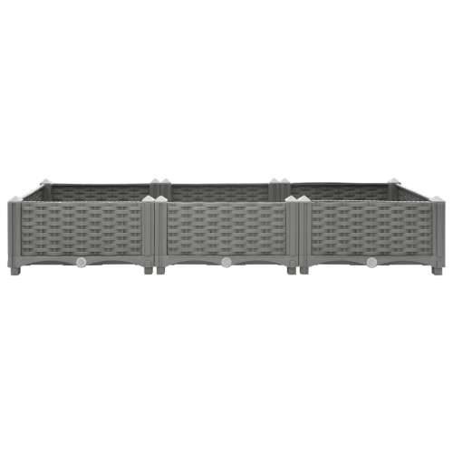 Povišena gredica 120x40x23 cm od polipropilena - Svjetlosiva 120 x 40 x 23 cm 1 Cijena