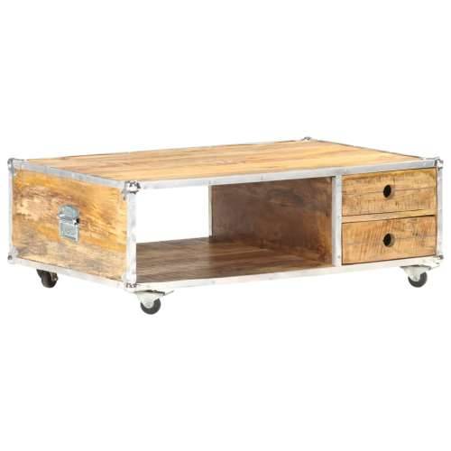 Stolić za kavu 89 x 59 x 33 cm od masivnog grubog drva manga Cijena