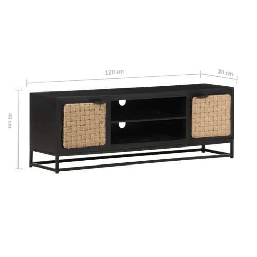 TV ormarić 120 x 30 x 40 cm od grubog drva manga Cijena
