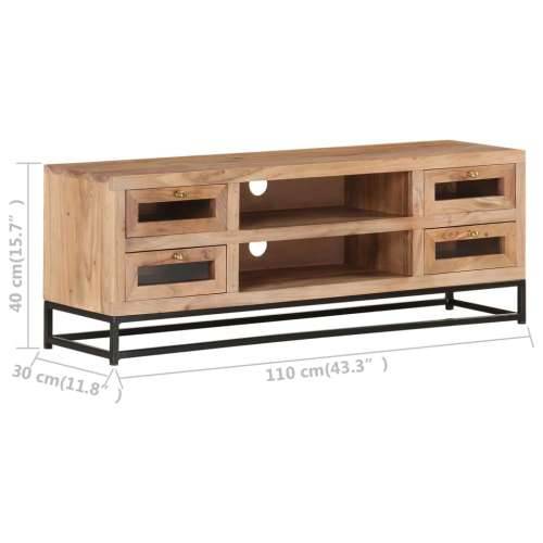 TV ormarić 110 x 30 x 40 cm od masivnog bagremovog drva Cijena