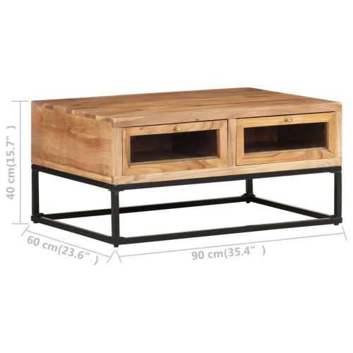 Stolić za kavu 90 x 60 x 40 cm cm od masivnog bagremovog drva  Cijena