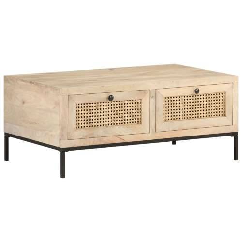 Stolić za kavu 90x50x37 cm masivno drvo manga i prirodna trska Cijena