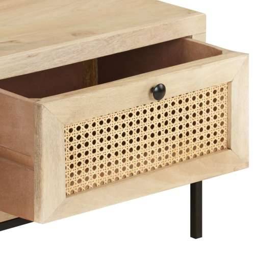 Stolić za kavu 90x50x37 cm masivno drvo manga i prirodna trska Cijena