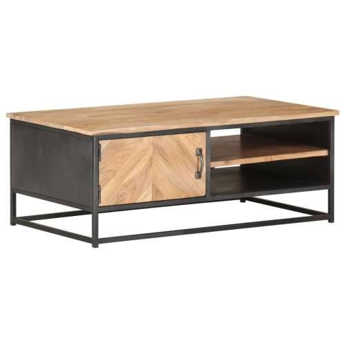 Stolić za kavu 90 x 50 x 35 cm od masivnog bagremovog drva Cijena