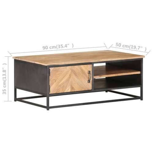 Stolić za kavu 90 x 50 x 35 cm od masivnog bagremovog drva Cijena