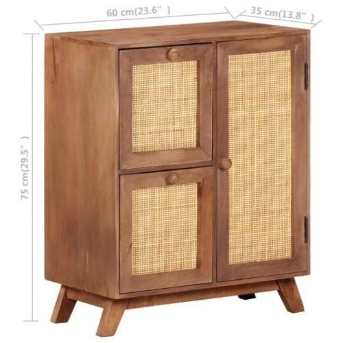 Komoda 60 x 35 x 75 cm od masivnog drva manga Cijena