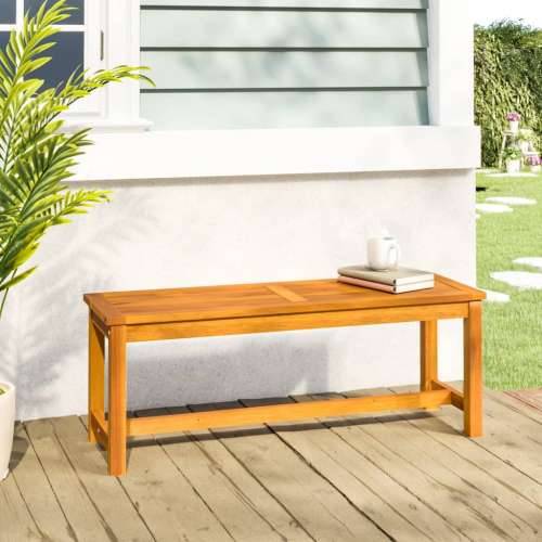 Vrtna klupa 110 x 35 x 45 cm od masivnog bagremovog drva - 1 110 cm Cijena