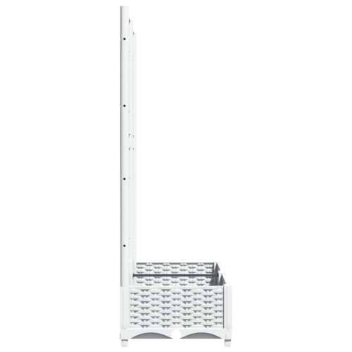 Vrtna sadilica s rešetkom bijela 80 x 40 x 121,5 cm PP - Bijela 80 x 40 x 121.5 cm 1 Cijena