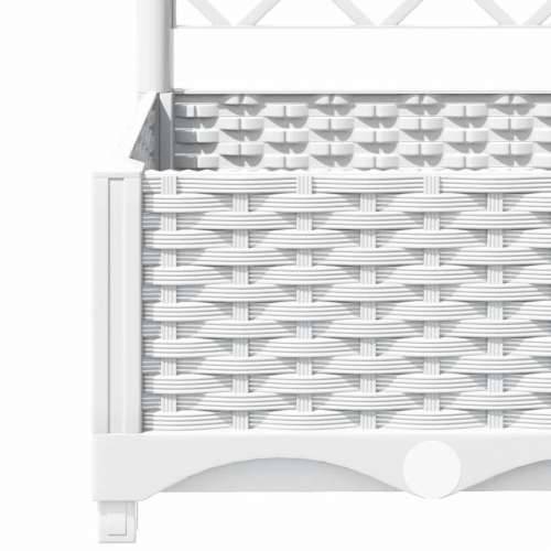 Vrtna sadilica s rešetkom bijela 80 x 40 x 121,5 cm PP - Bijela 80 x 40 x 121.5 cm 1 Cijena