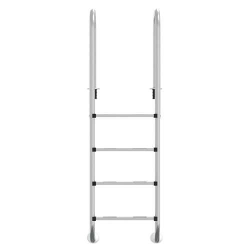 Ljestve za bazen 54 x 38 x 184,5 cm od nehrđajućeg čelika - 54 x 38 x 184.5 cm 1 za betonsku površinu Ravni Cijena