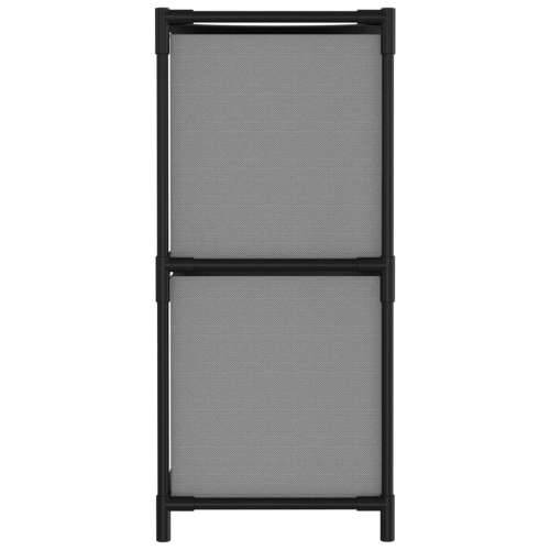 Ormarić za pohranu s 4 platnene košare sivi 63x30x71 cm čelični - Siva 1 Cijena