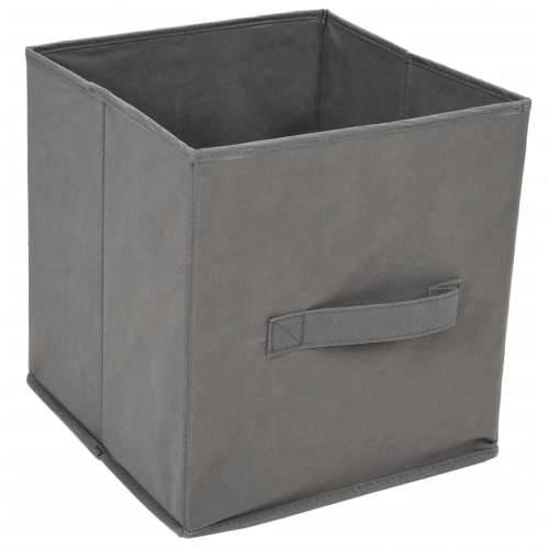 Ormarić za pohranu s 4 platnene košare sivi 63x30x71 cm čelični - Siva 1 Cijena
