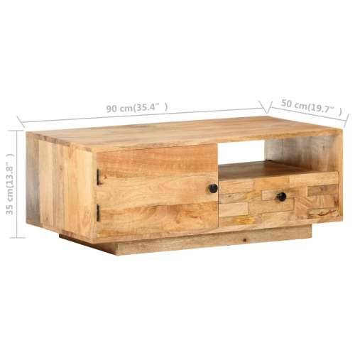 Stolić za kavu 90 x 50 x 35 cm od masivnog drva manga Cijena