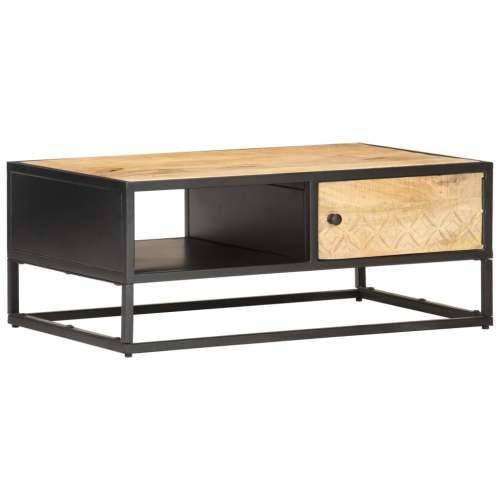 Stolić za kavu s izrezbarenim vratima 90x55x36 cm drvo manga Cijena