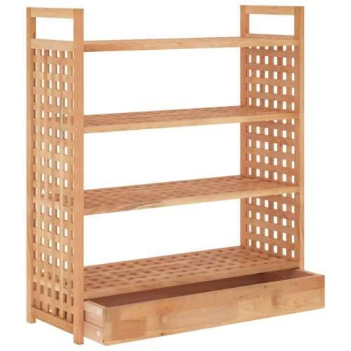 Stalak za cipele s ladicom 70x27x81 cm od masivnog drva oraha Cijena