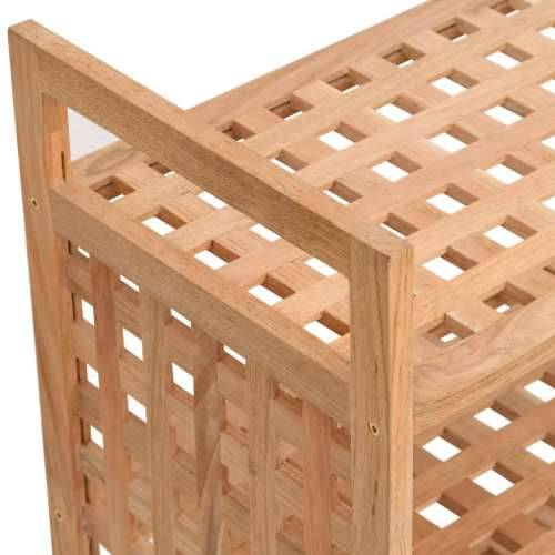 Stalak za cipele s ladicom 70x27x81 cm od masivnog drva oraha Cijena