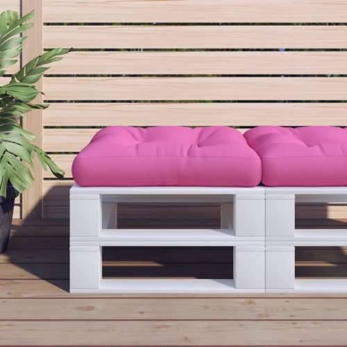 Jastuk za palete ružičasti 60 x 60 x 12 cm od tkanine