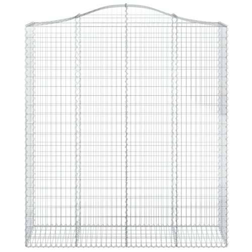 Lučne gabionske košare 4 kom 200x50x220/240cm pocinčano željezo - 200 x 50 x 220/240 cm 4 Cijena