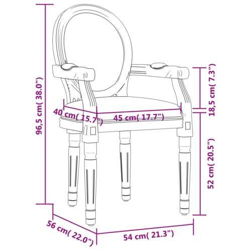 Blagovaonska stolica 54 x 56 x 96,5 cm platnena Cijena