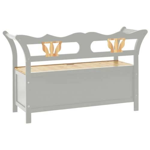Klupa siva 107 x 45 x 75,5 cm od masivne jelovine - Siva Cijena