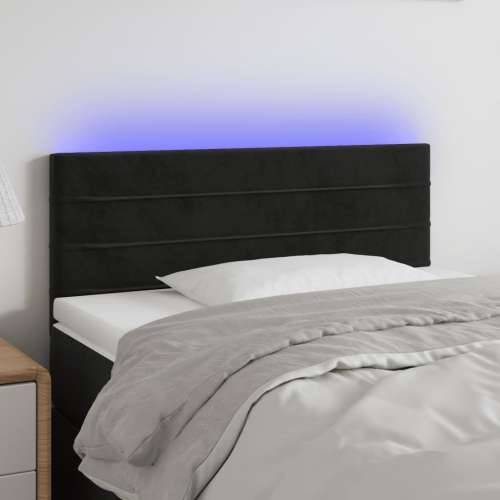 LED uzglavlje crno 100x5x78/88 cm baršunasto - Crna 100 x 5 x 78/88 cm 1 Cijena