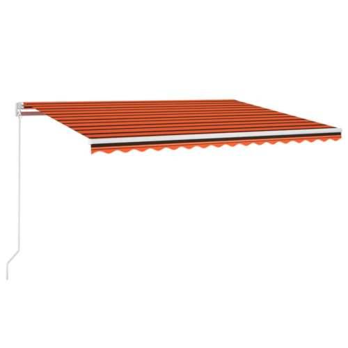 Tenda na ručno uvlačenje 450 x 350 cm narančasto-smeđa - Šareni 450 x 350 cm 1 Cijena
