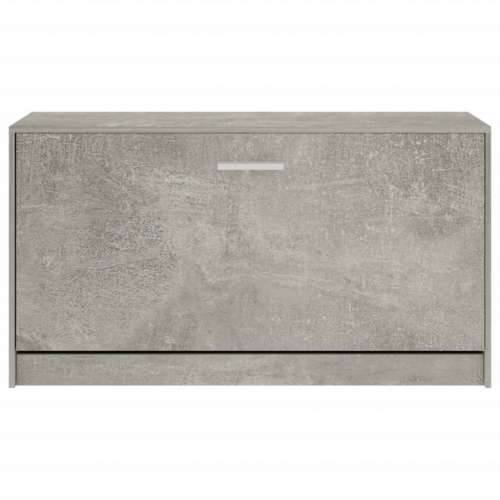 Klupa za cipele boja betona 80x24x45 cm konstruirano drvo - Beton siva 1 Cijena