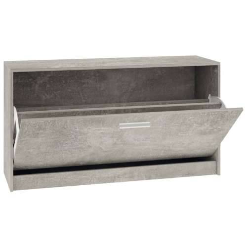 Klupa za cipele boja betona 80x24x45 cm konstruirano drvo - Beton siva 1 Cijena
