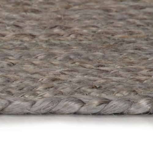 Ručno rađeni tepih od jute okrugli 240 cm sivi Cijena